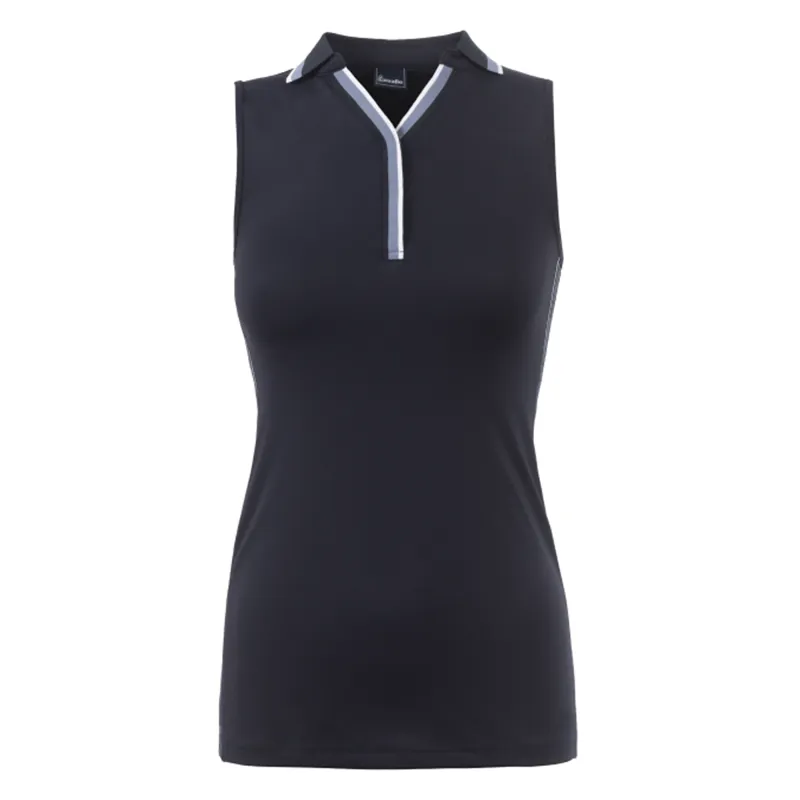 Cavallo Fleur Ladies Polo Top - Dark Blue